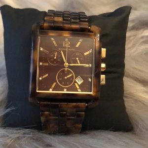 Michael Kors Tortoise Brown Square Women’s Watch